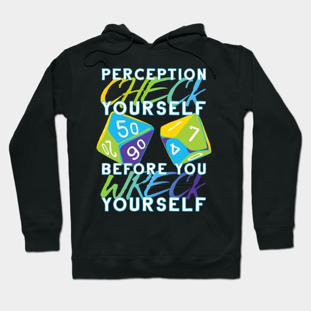 Perception Check Yourself Hoodie by polliadesign